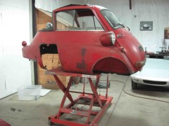 Isetta microcar before restoration